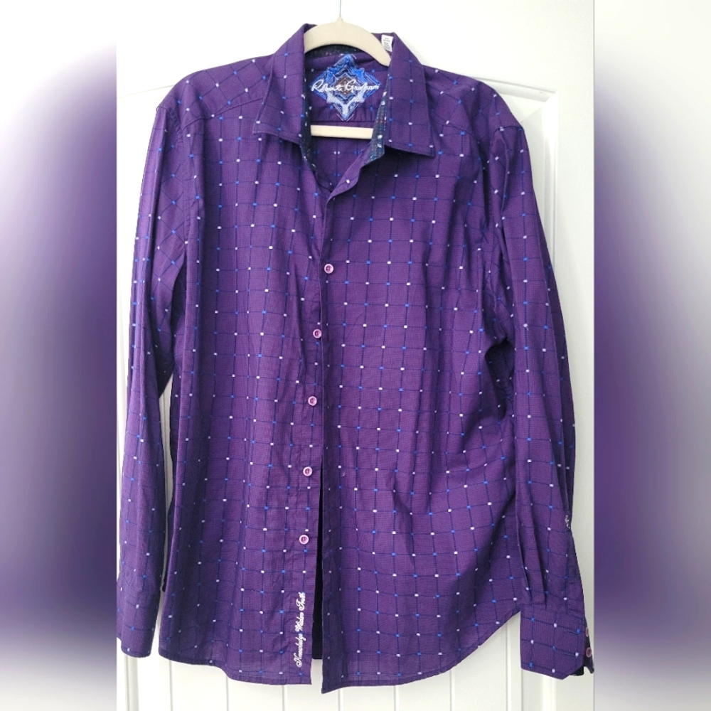 Robert Graham Purple Men's Shirt